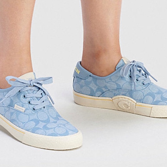 Coach Citysole Skate Sneaker in Light Wash - Picture 5 of 10